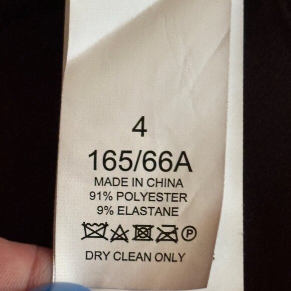 NWOT Kate Spade New York Side Zip Ankle Ponte Pants Size 4 Black Stretch - Picture 9 of 14